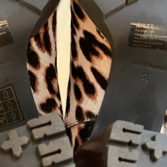 Tory Burch Miller Lug Booties leopard 5.5 - Picture 10 of 10